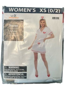 A Way to Celebrate sexy naughty nurse Halloween costume NEW in packaging size XS